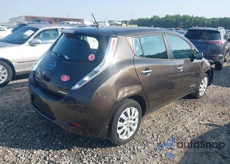 2016 Nissan Leaf S z USA, uszkodzony, nr VIN 1N4AZ0CP7GC305559
